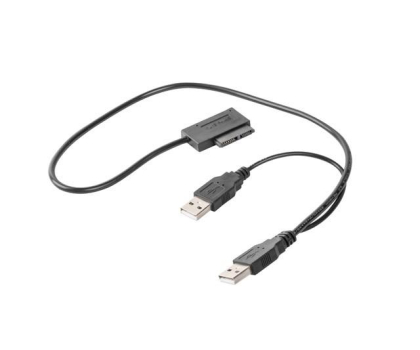 Akcesoria GEMBIRD Adapter USB(M)+Power SATA Slim SSD (na kablu) A-USATA-01